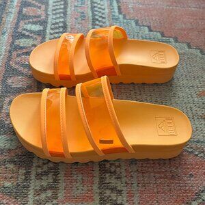 Reef Women's Vista Hi-Energy Platform Slide Sandals - Size 8.5 or 39 EU